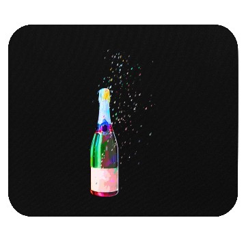 Discover Champagne Bottle Sparks Mouse Pads