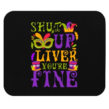 Discover Mardi Gras New Orleans Fool Music Mouse Pads
