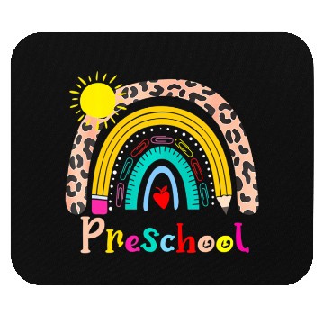 Discover Team Preschool Squad Back To School Rainbow Teache Mouse Pads