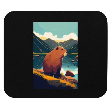 Discover Capybara Nature Capibara Mouse Pads