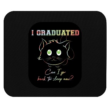 Discover Funny Cute Can I Go Back To Sleep Graduation Mouse Pads