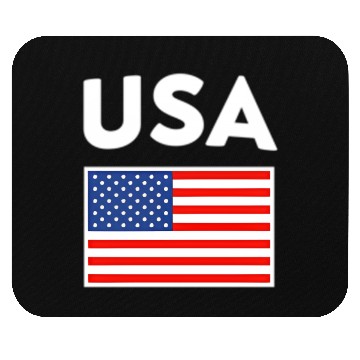 Discover Usa Flag United States Blue Red And White Mouse Pads