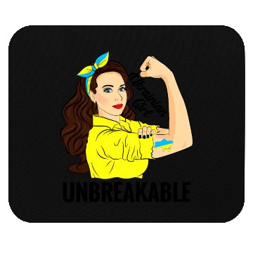 Discover Ukrainian Unbreakable Ukraine Flag Mouse Pads