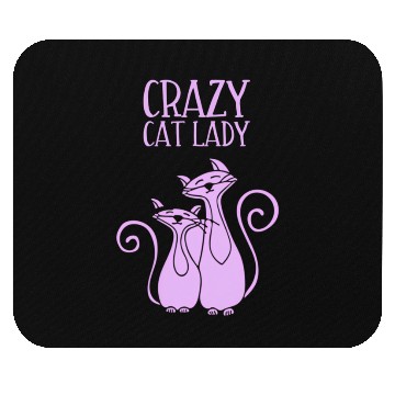 Discover Crazy Cat Lady For Cat Purple Mouse Pads