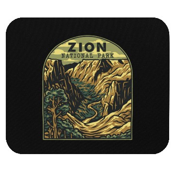 Discover zion national park Mouse Pads