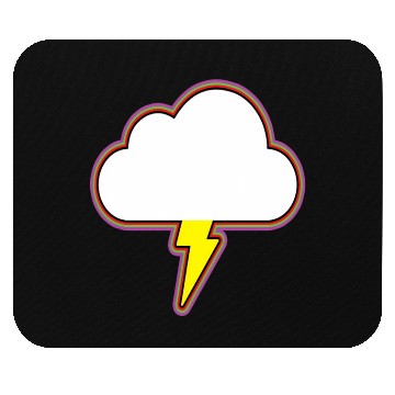 Discover Thunder Cloud Lightning Raining Storm Mouse Pads