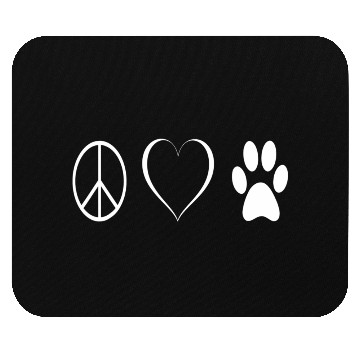Discover Peace love animals Mouse Pads