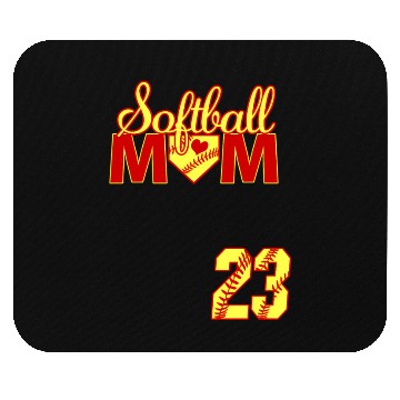 Discover Softball Mom Mother'S Day 23 Fastpitch Jersey Numb Mouse Pads