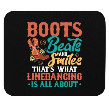 Discover Linedancing Boots Beats And Smiles Western Country Mouse Pads
