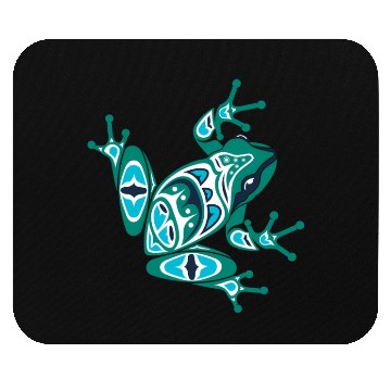 Discover Native American Indian Style Frog Pacific Northwes Mouse Pads