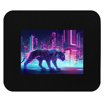 Discover Futuristic Tiger Mouse Pads