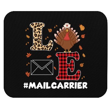 Discover Great Mail Carrier Thanksgiving Turkey Outfit Mouse Pads