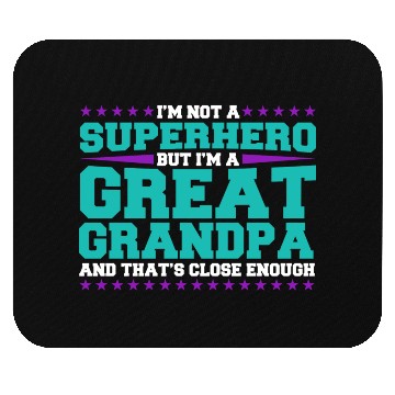 Discover Superhero Great Grandpa Mouse Pads