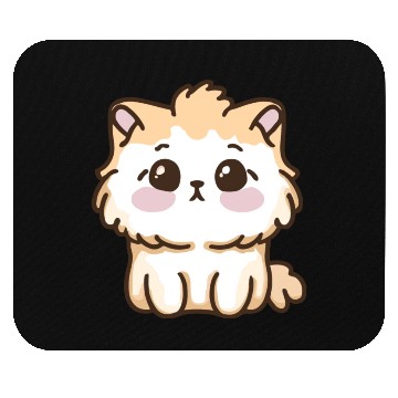 Discover cute kawaii cat valentine gift 1 Mouse Pads