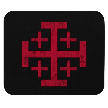 Discover Distressed Jerusalem Cross Knights Templar Mouse Pads