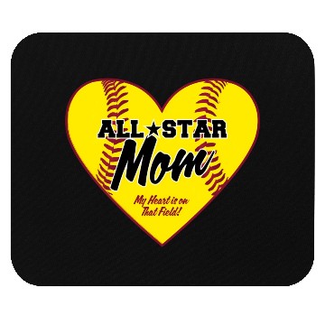 Discover All-Star Softball Mom Mouse Pads