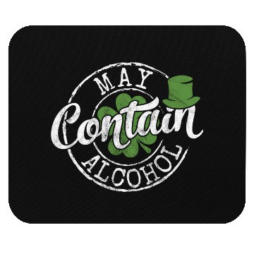 Discover May Contain Alcohol Saint Paddy'S St Patrick'S Day Mouse Pads