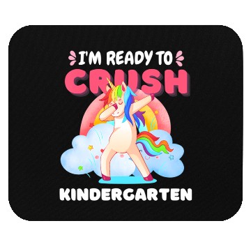Discover Kindergarten Unicorn Rainbow Back to School Mouse Pads