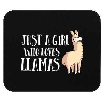 Discover Llama Just A Who Loves Llamas Mouse Pads