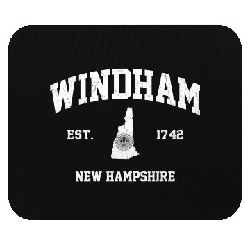 Discover Windham New Hampshire Nh State Athletic Style Mouse Pads