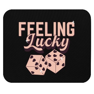 Discover Feeling Lucky Retro Valentine 1 Mouse Pads