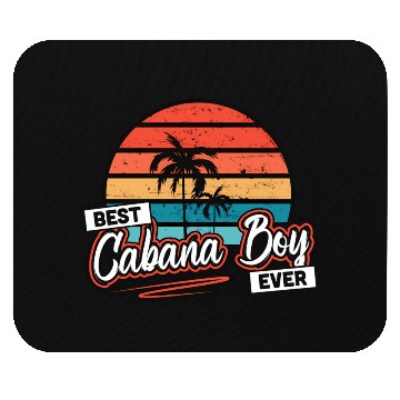 Discover Colorful Sunset Palm Tree Best Cabana Ever Mouse Pads