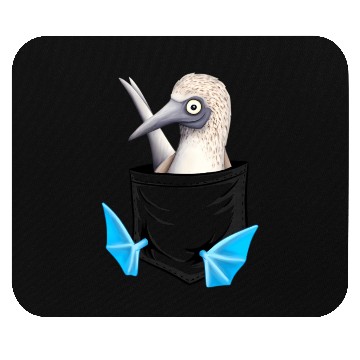 Discover Bird Drawing Fancy Blue Foot Booby In Pocket Mouse Pads