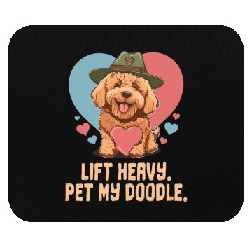 Discover Lift Heavy Pet My Doodle Goldendoodle Dog Dad Mouse Pads