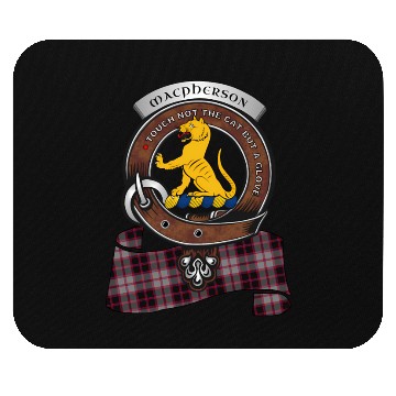 Discover Macpherson Scottish Clan Badge Tartan Mouse Pads