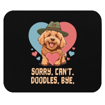Discover Sorry Can't Doodles Bye Goldendoodle Dog Dad Mouse Pads