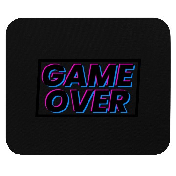 Discover Game over text gamer design 1 Mouse Pads