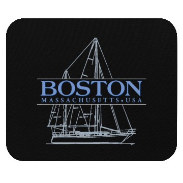 Discover Boston Massachusetts Sailing Mouse Pads