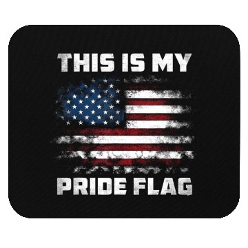 Discover This Is My Pride Flag USA American 4th Of July Mouse Pads