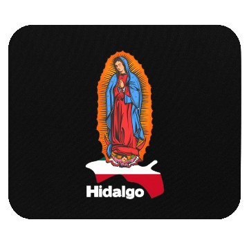 Discover Virgen De Guadalupe With Hidalgo Mexico Mouse Pads