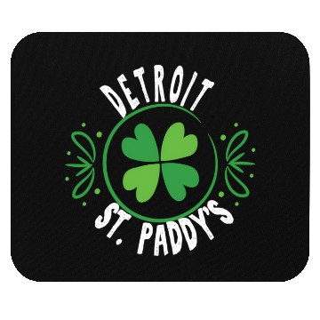 Discover Detroit St PatricDay St Paddys 313 Area Code Mouse Pads