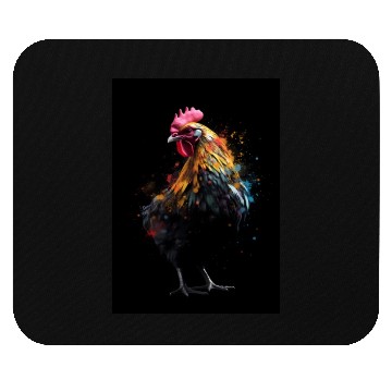 Discover Chicken Colorful Farmer Mouse Pads