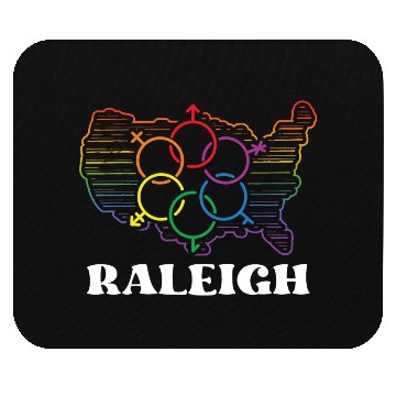 Discover Raleigh Pride Month Pride Flag LGBT Community LGBT Mouse Pads