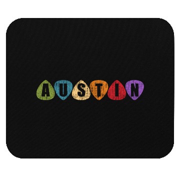Discover Austin Texas Music Guitar Pic Tx Mouse Pads