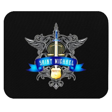 Discover Saint Michael Patron Saint of Police Officers Mouse Pads