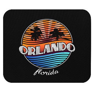 Discover Orlando Florida Palm Tree Mouse Pads
