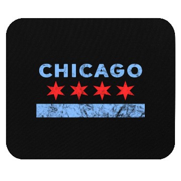 Discover Chicago - Chicago Flag Mouse Pads