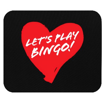 Discover Fun Heart Bingo Player Mouse Pads