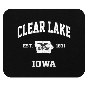 Discover Clear Lake Iowa Ia State Athletic Style Mouse Pads
