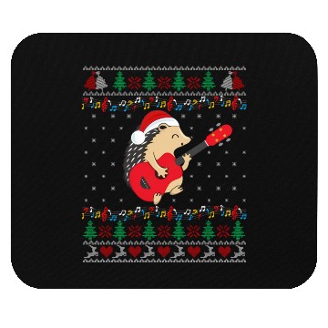 Discover Hedgehog Ugly Ukulele Family Mouse Pads