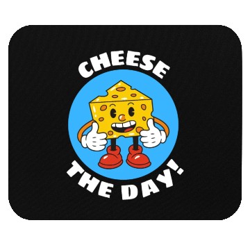 Discover Cheese The Day | Cheese Pun Mouse Pads