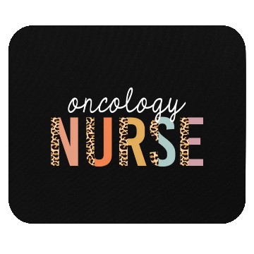 Discover Oncology Nurse Leopard Print Nursing School Mouse Pads