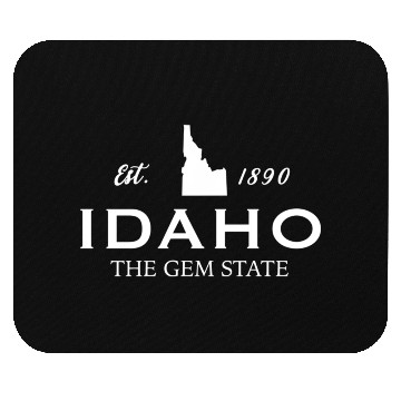 Discover Idaho Est 1890 The Gem State Us Mouse Pads