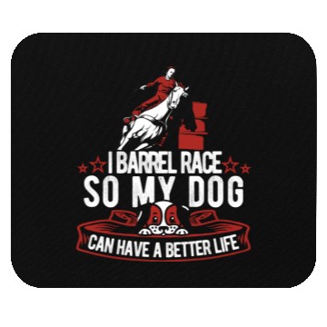 Discover Horse Barrel Racing Dog Mouse Pads