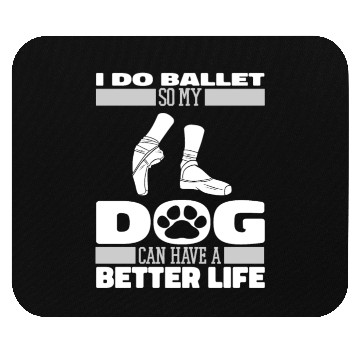 Discover Ballet Ballerina Dog Mouse Pads