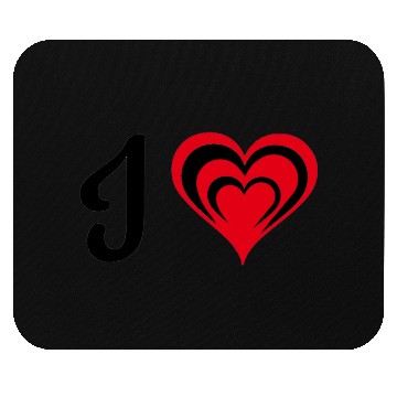 Discover I love mom design Mouse Pads